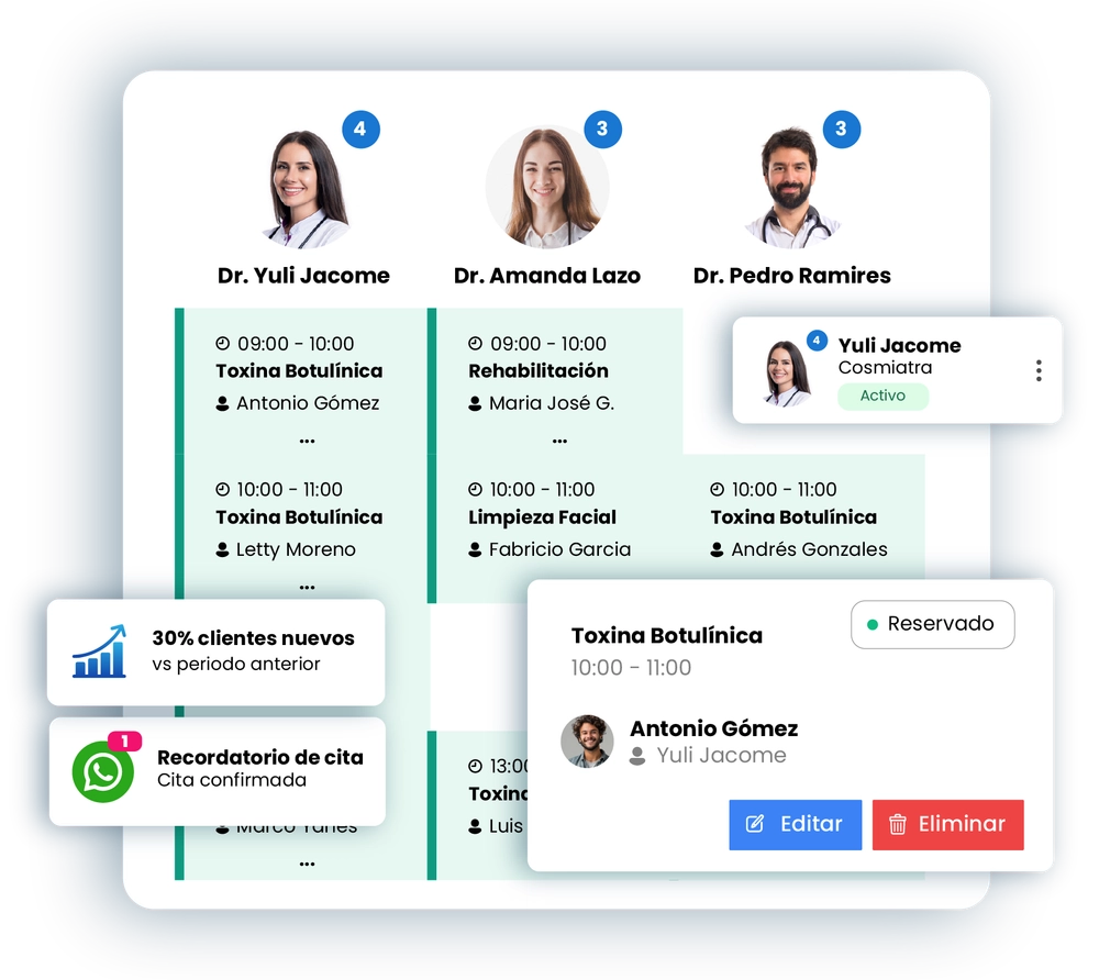 Imagen de un doctor usando CitaPro para gestionar sus citas