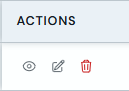 Actions column with pencil icon to edit the client