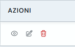Colonna Azioni con icona matita per modificare il cliente