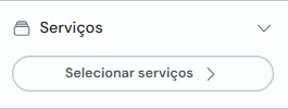 Filtro por serviços com botão Selecionar serviços