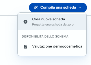 Menu Compila una scheda con schede disponibili