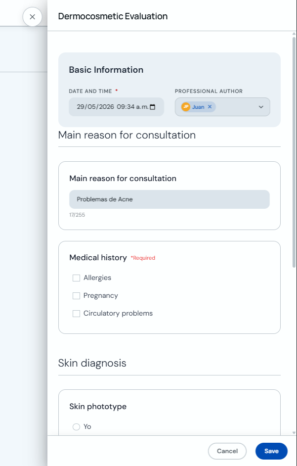 Form to edit a form record